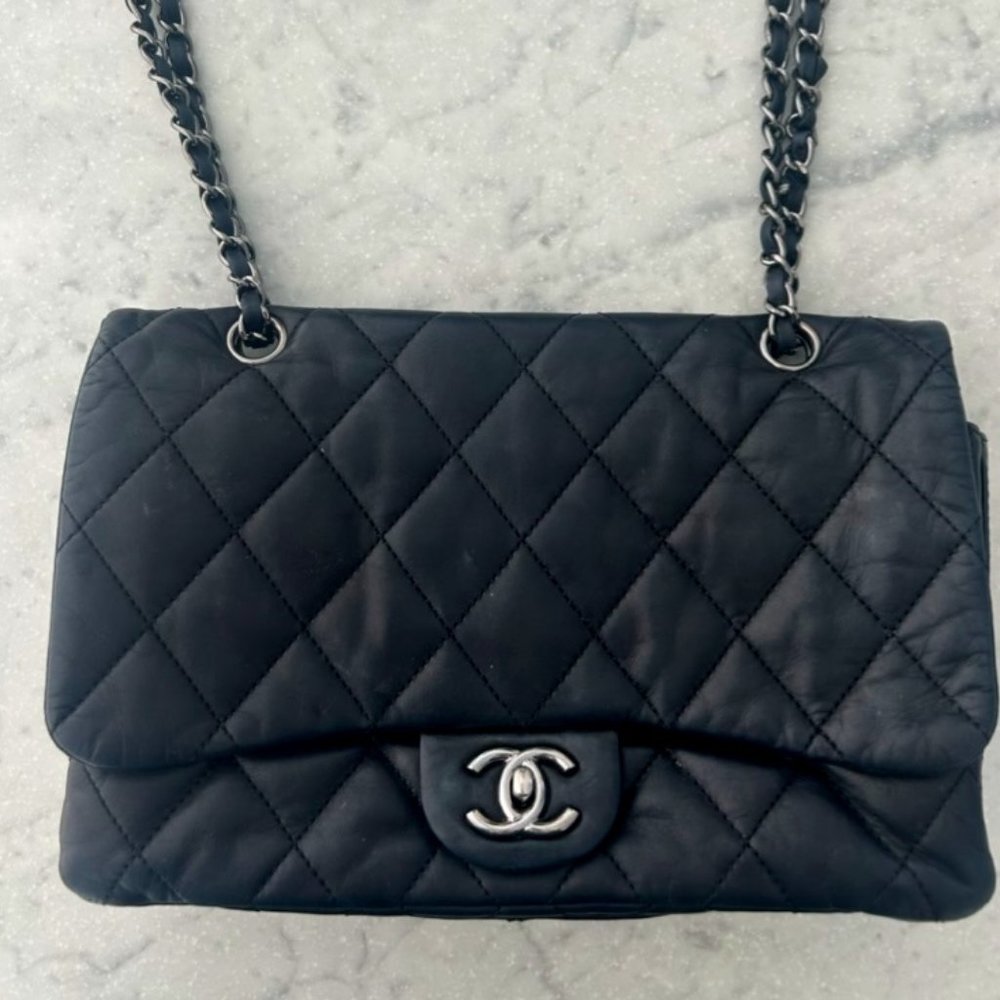 Authentic Pre-Owned Chanel 3 Flap Bag Quilted Lambskin